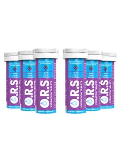 O.R.S Ors Hydration Tablets With Electrolytes Vegan Black Currant Flavor 12 Count Pack Of 6  - Image 1