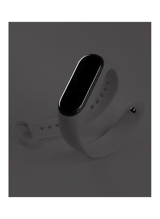 NIBEMINENT Xiaomi Mi Band 7 Replacement Strap Soft Silicone Watch Sport Wristband Bracelet Compatible with Smart Fitness Tracker 2022 Release Grey  - Image 3