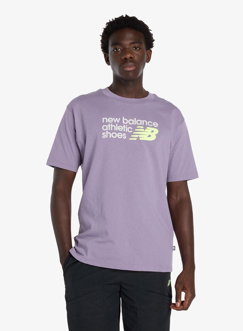 New Balance Athletics Relaxed Premium Chest Logo T-Shirt - Image 1