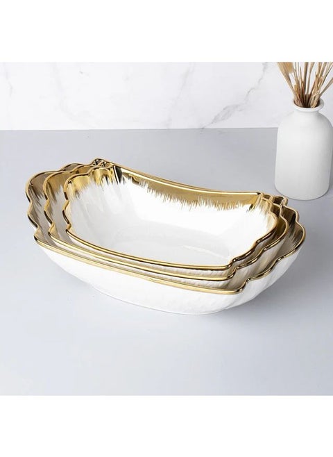 Porcelain salad bowls, size 28 cm, depth 6 cm
