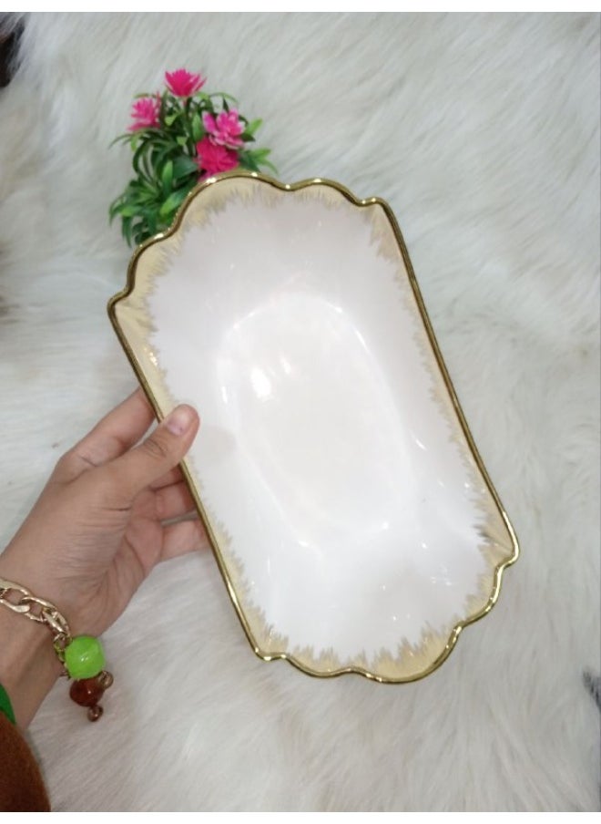 Porcelain salad bowls, size 28 cm, depth 6 cm