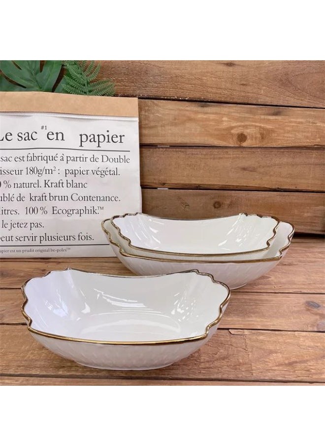 Porcelain salad bowls, size 28 cm, depth 6 cm