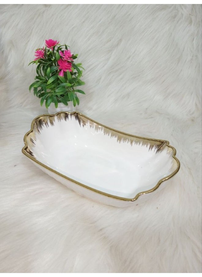 Porcelain salad bowls, size 28 cm, depth 6 cm