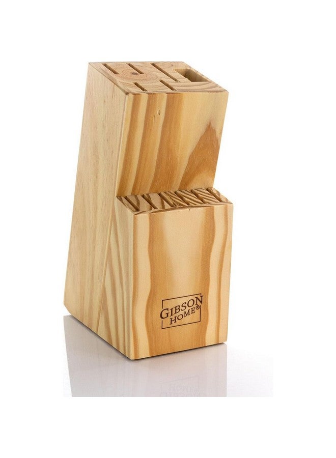 GIBSON 13-Piece Westover Stainless Steel Cutlery Set with Wood Storage Block Black and Silver 32.39 x 8.89 x 15.24 cm 127727.13 - Image 5