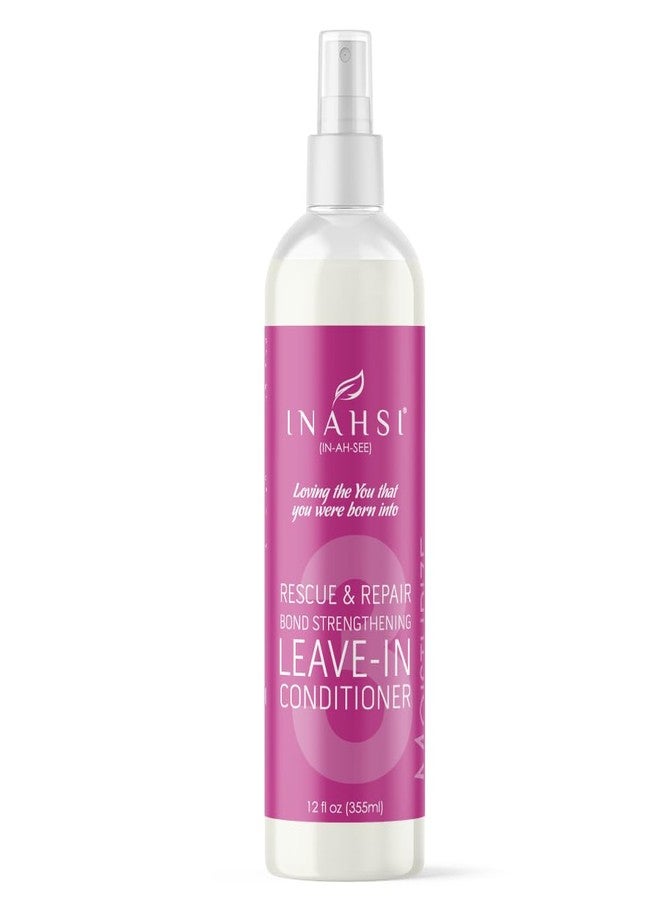Inahsi Rescue & Repair Bond Strengthening Leave-In Conditioner | Hair Moisturizer for Men, Women, or Kids | Hair Products for Naturally Curly Hair 12 oz | Made in the USA - Image 1