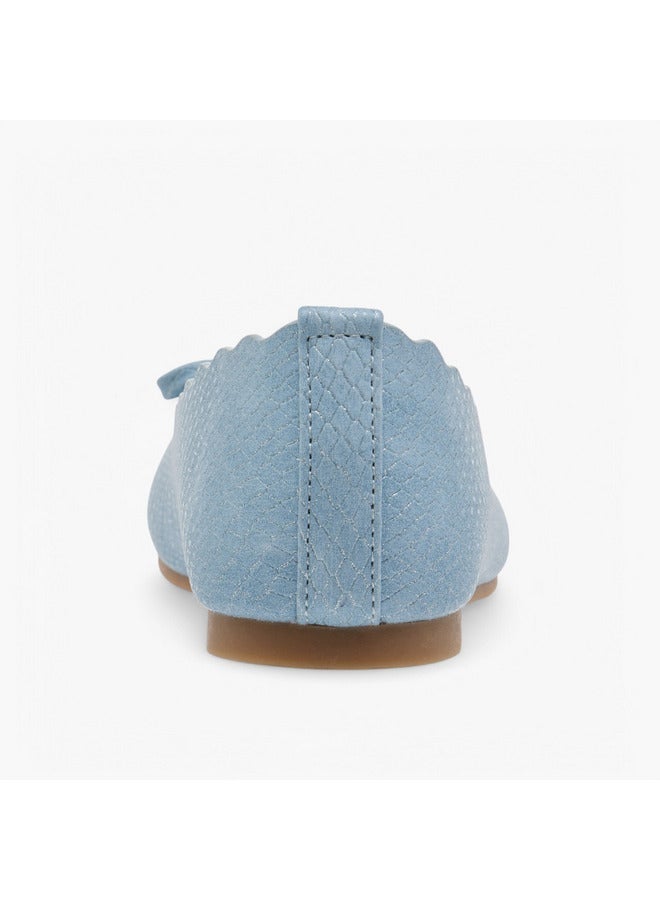 ليتل ميسي حذاء باليرينا بناتي سهل الارتداء بفيونكة وتفاصيل مقوسة - Image 5