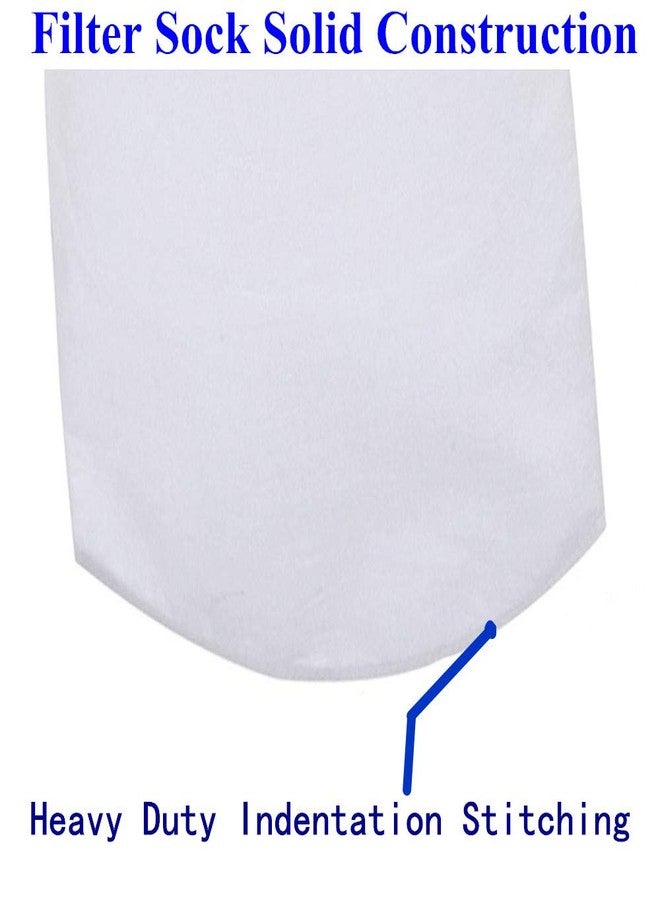 Honritone 10 Micron Filter Sock - 7 Inch Ring by 17 Inch Long - 2 Pack - Felt Filter Bags for Industrial, Aquarium Sump, Pond, Reef Tank, Chemicals (10 Micron - 7 Inch Steel Ring) - Image 5