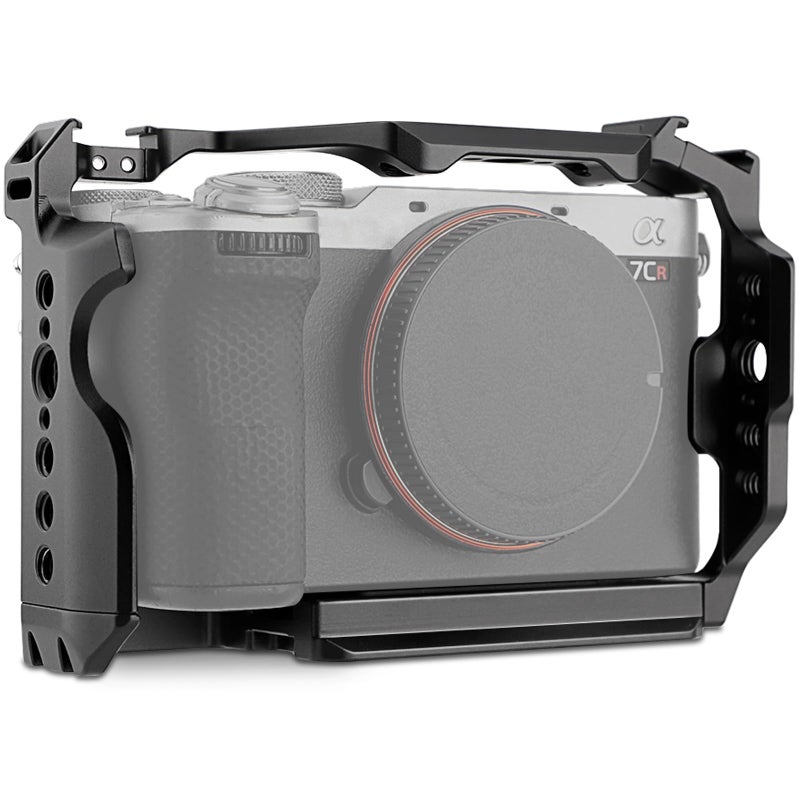 LEFTFOTO Camera Cage for Sony A7C II A7CRCamera Protection Frame Rig with Arca Base Compatibility with DJI RS Stabilizer for Vlog Video Shooting black - Image 2