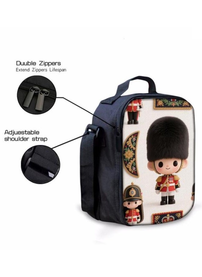 Cute cartoon print, three-piece practical bag combination (available for students, children, friends on outings, mountain climbing, etc.) - 71