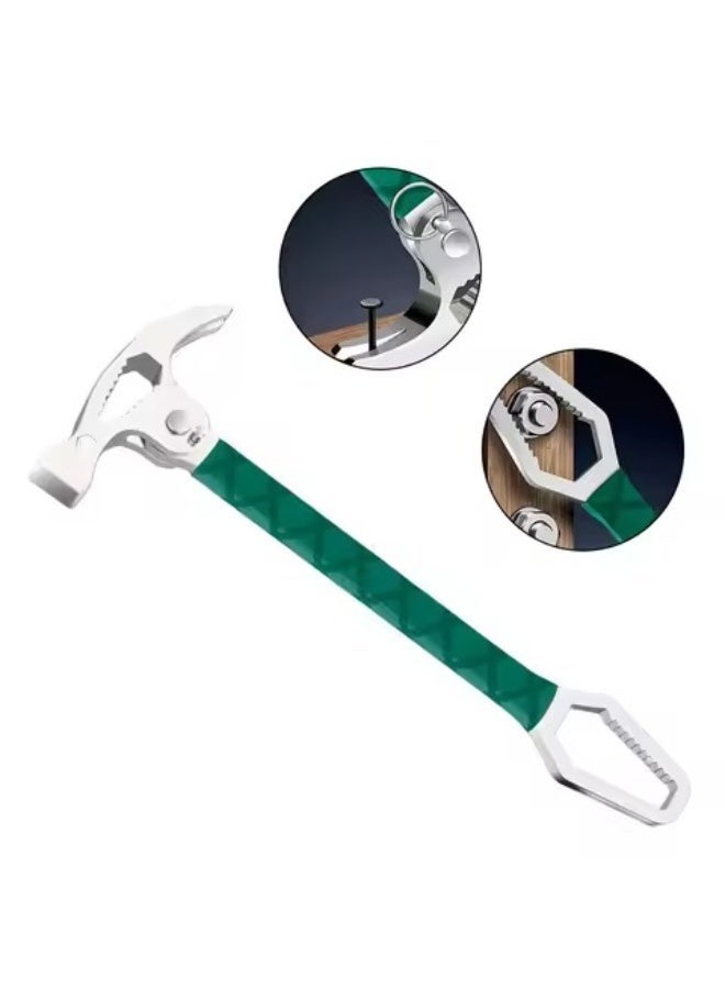4-in-1 Steel Multi-Function Hammer With Nail Puller And Multi-Size Wrench - Image 4