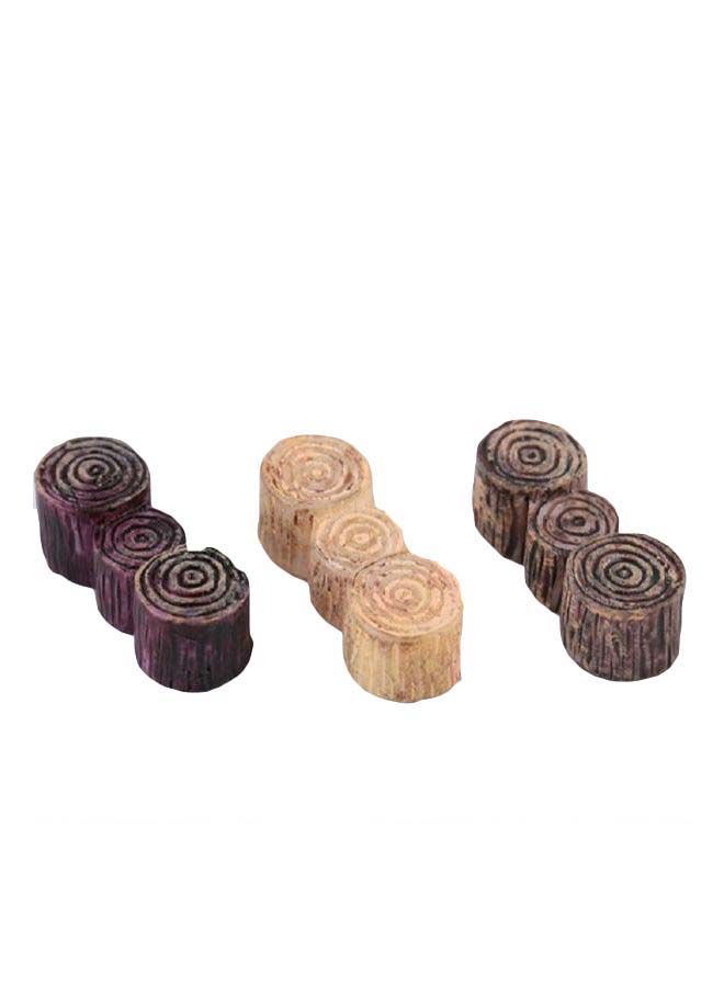 نيبمينينت طقم زينة صغيرة شكل كوبري خشبي من 3 قطع متعدد الألوان