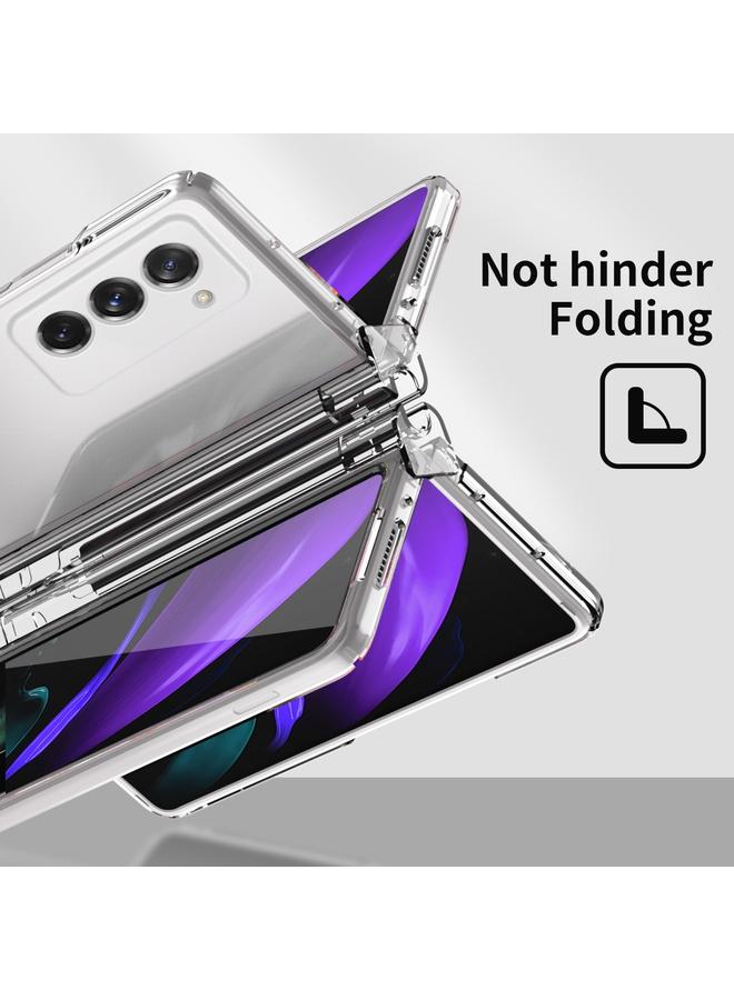 اس-توب جراب لهاتف Samsung Galaxy Z Fold2 5G Macaron Hinge مع قلم ستايلس وإصدار قابل للطي وفيلم واقٍ - Image 2