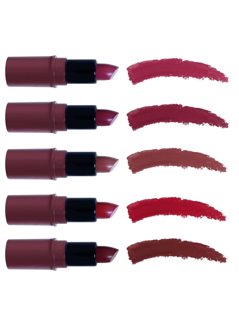 Recode Bold Blossom Matte Mini Bullet Lipstick Set Of 5(5 X 1.5 G) - Image 1