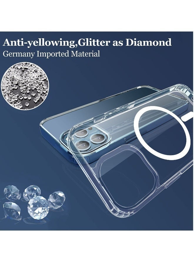 LEDIN Magnetic Clear Case for iPhone 13 Pro Max Compatible with MagSafe, Military-Grade Protection, Phone Bumper - Image 5