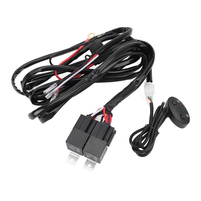 مجموعة كابلات الإضاءة الخافتة بجهد DC12V وموصلات Wi، كابل بقطر 16AWG وسعة تدفق 40A، مجموعة كابلات مزدوجة اللون، موصلات Wi للمرحل الخاص بالإضاءة الخافتة لأعمدة LED أو وحدات LED المستخدمة في ظروف الضباب، طول الكابل: 6.56 قدم - Image 3