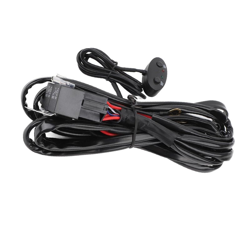 مجموعة كابلات الإضاءة الخافتة بجهد DC12V وموصلات Wi، كابل بقطر 16AWG وسعة تدفق 40A، مجموعة كابلات مزدوجة اللون، موصلات Wi للمرحل الخاص بالإضاءة الخافتة لأعمدة LED أو وحدات LED المستخدمة في ظروف الضباب، طول الكابل: 6.56 قدم - Image 2