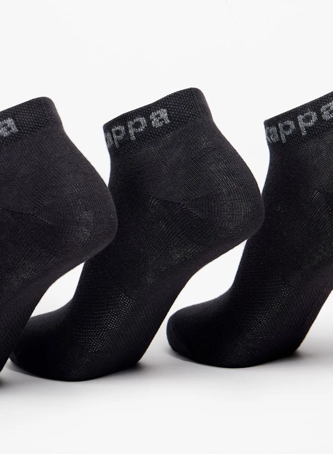 Kappa Solid Ankle Length Sports Socks - Set of 5