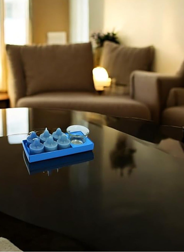 BABAZAM 6-Pcs of Blueberry Scented Candle with Durable Glass Candle Holder for Home Birthday Valentine Anniversary Wedding 8x19x6cm  - Image 5