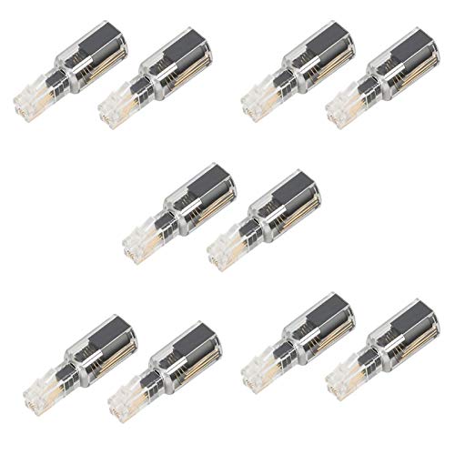 Uvital Telephone Cord Detangler(10 Pack), Wireless Anti-Tangle Telephone Handset Cable 360 Degree Rotating Landline Swivel Cord Untangler Black - Image 1