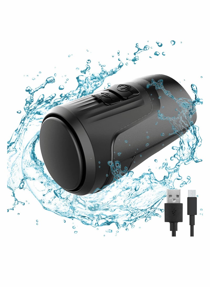 SYOSI Electric Loud Bike Bell with Anti Theft Alarm, Horn 125dB 4 Sound Modes for Adults, Rechargeable Bicycle Waterproof Cycling （Black） - Image 1