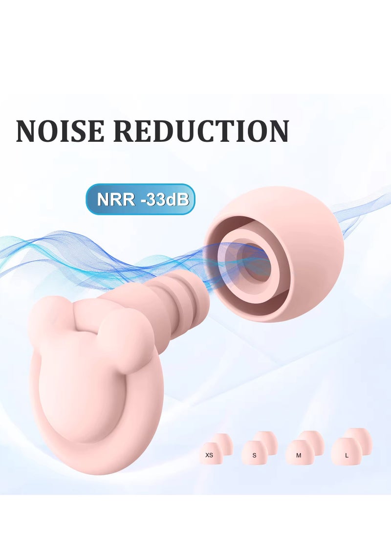 Generic - Super Soft Reusable Ear Plugs for Sleeping - Flexible Silicone for Noise Cancelling & Hearing Protection - Ideal Noise Reduction Earbuds for Sleep - Image 1