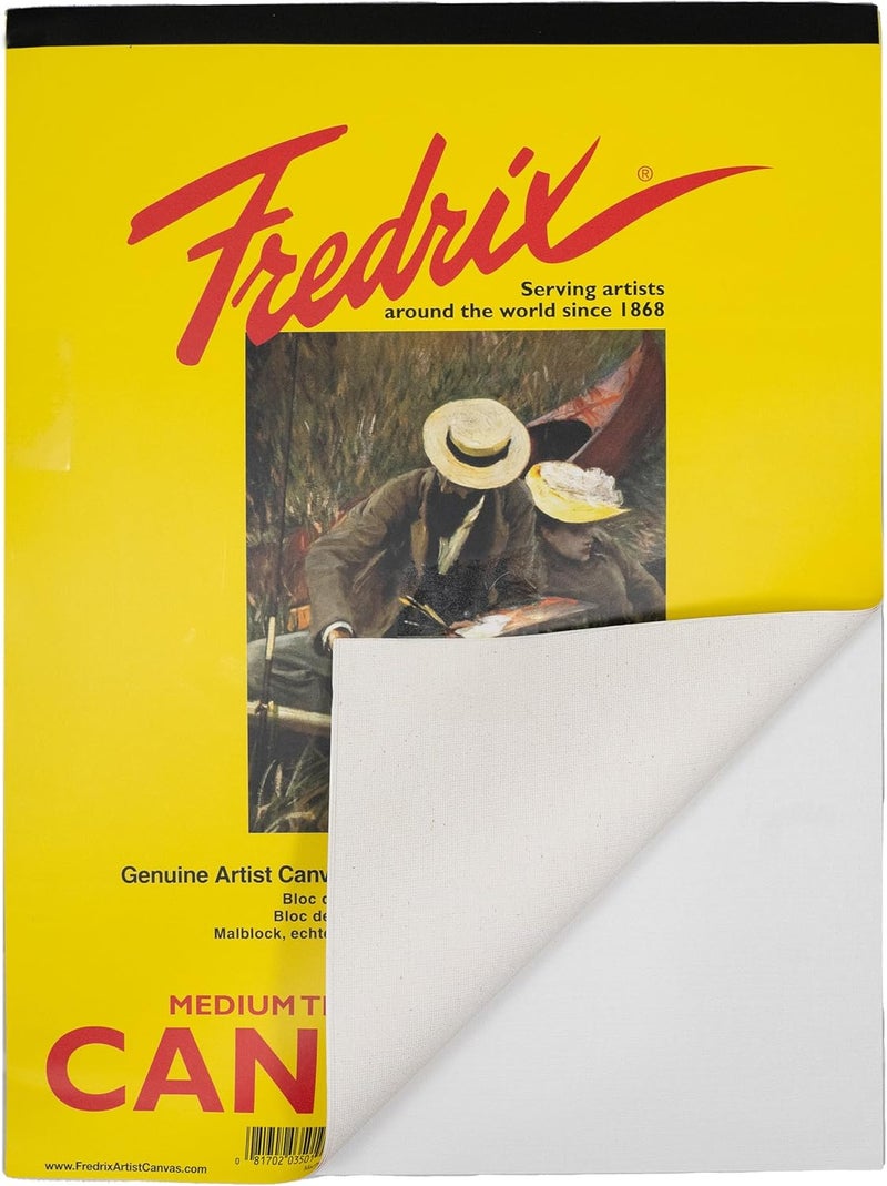 Fredrix 3502 Canvas Pads - 10 Sheets of Medium Texture Artist Canvas (16x20 inches) - Image 4