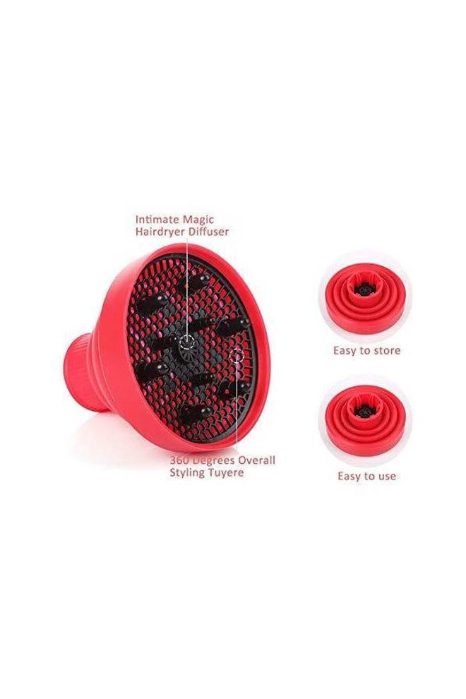 Hair Dryer Diffuser Red/Black - Image 4