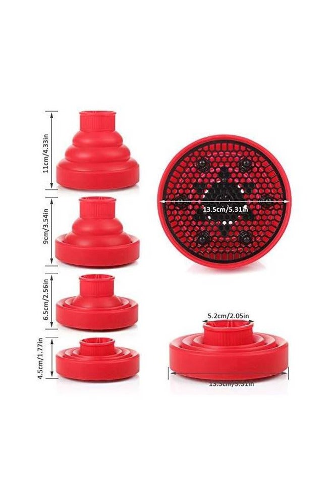 Hair Dryer Diffuser Red/Black - Image 2