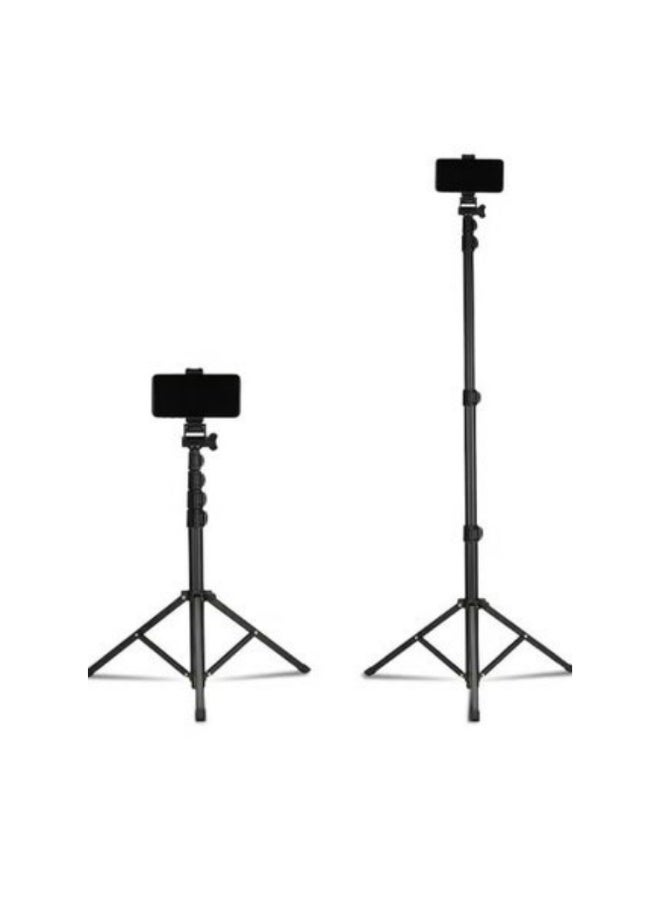 Jmary MT39 61inch Aluminum Extendable Cell Phone Tripod Stand with Selfie Stick Tripod and Phone Clip - Image 1