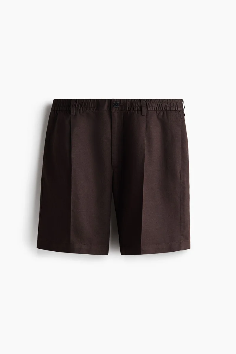 H&M  Relaxed Fit Linen-blend shorts for Men | Best Price UAE