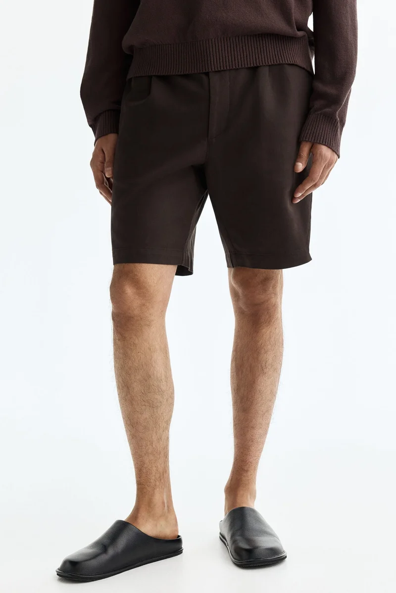 H&M  Relaxed Fit Linen-blend shorts for Men | Best Price UAE
