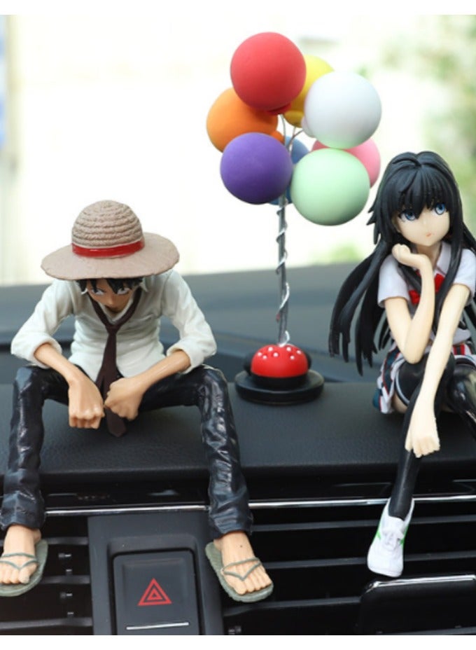 EBMINI Luffy Handmade Creative Car Doll 