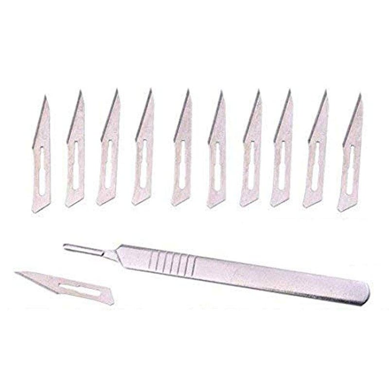 Diy Crafts CTDIYHI27284 Surgical Scalpel Blade Chisel for Lab Laboratory Crafts Works Shop All Type Diy Works Design No 4 1xrepair Handle Scalpel Multicolor - Image 1