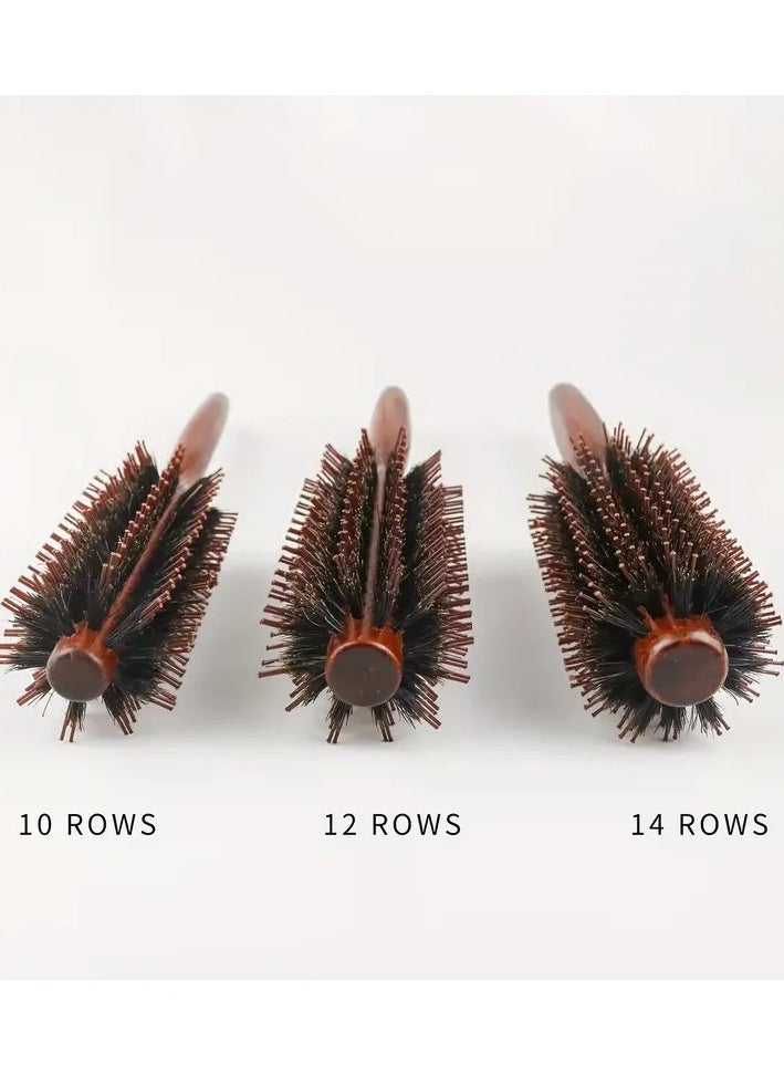 Rozino - Beechwood Handle Hair Brush - Nylon & Bristle Blend for All Hair Types, Detangling and Styling Comb A3 - Image 1