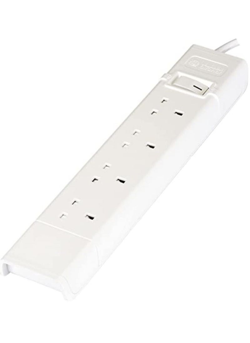 AL FANAR 4 Sockets 5meter Cord Extension 13A White  - Image 4