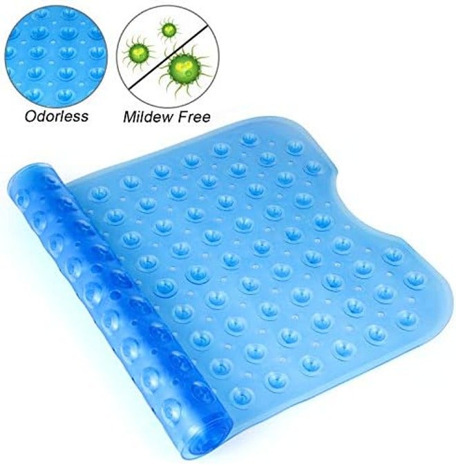 Non-Slip Bathtub & Shower Mat with Suction Cups – 40x16 Inch Extra Large Pebble Bath Mat with Drain Holes, Machine Washable Anti-Slip Bathroom Rug for Elderly & Kids (15 Stunning Colors Available) - Image 5