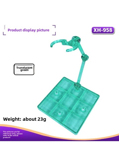 HG/RG/BB/SDrobot Soul Bracket Clip Waist Suitable For Gundam Model Hand Doll SHF Saint-Color:Xh-958 Bracket: Translucent Green