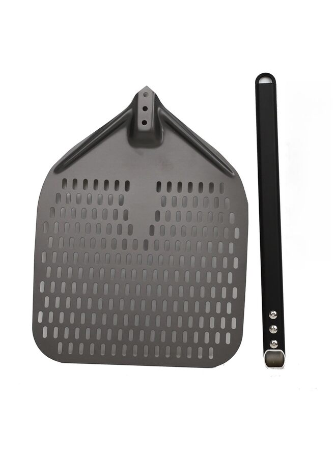 LAMAY Perforated Pizza Peel, Compatible Outdoor Oven, Hanging Drawstring - Image 1