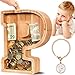 SummiDate Wooden Letter Piggy Bank for Kids Piggy Bank for Boys Girls Toddler Alphabet P Money Bank Personalized Initial Wood Coin Bank Birthday for Kids P - Image 4