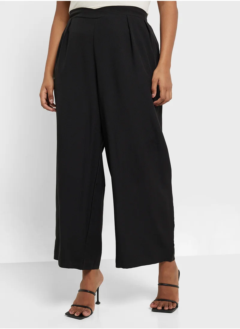 جينجر بلس Wide Leg Tailored Pants