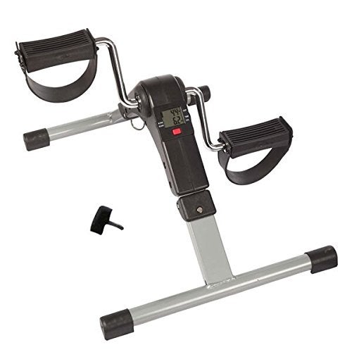Inditradition Mini Bike Digital Pedal Exercise Machine | Fitness Cycle for Home With Resistance Knob & LCD Display (50 x 38 x 31 CM | Black/Grey) - Image 3