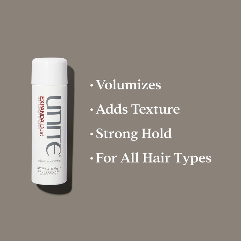 UNITE Hair - EXPANDA Dust â€“ Highly Concentrated Volumizing Powder That Adds Instant Volume, Texture, and Grip - Lightweight & Translucent - Ideal for All Hair Types, 0.21 oz - Image 3