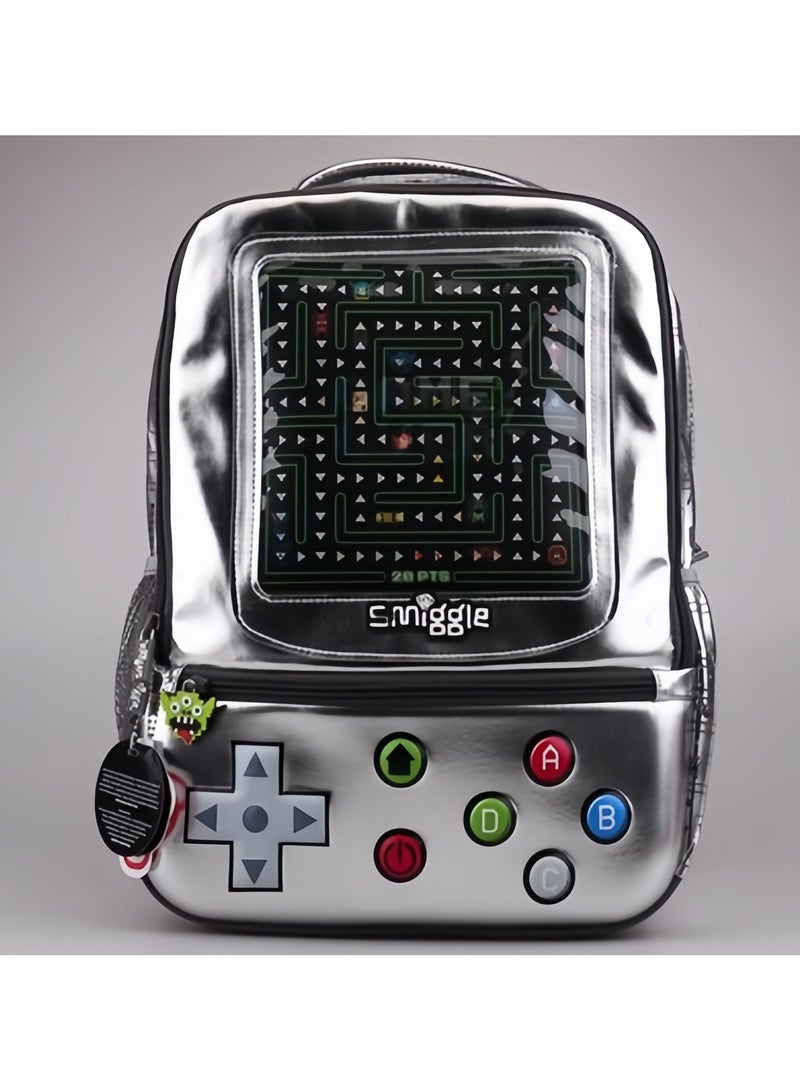 Smiggle حقيبة ظهر مدرسية لطيفة للأولاد من سميغل بطبعة كرتونية للمدارس الابتدائية والثانوية 42*30 سم