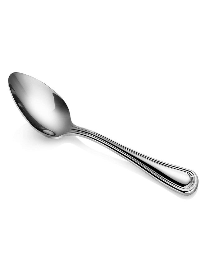 نيو ستار فود سيرفيس مجموعة ملاعق شاي من نيو ستار فود سيرفيس، طراز سليم لاين 58147، مصنوعة من الفولاذ المقاوم للصدأ 18/0، بطول 6 بوصات، مكونة من 12 قطعة - Image 2