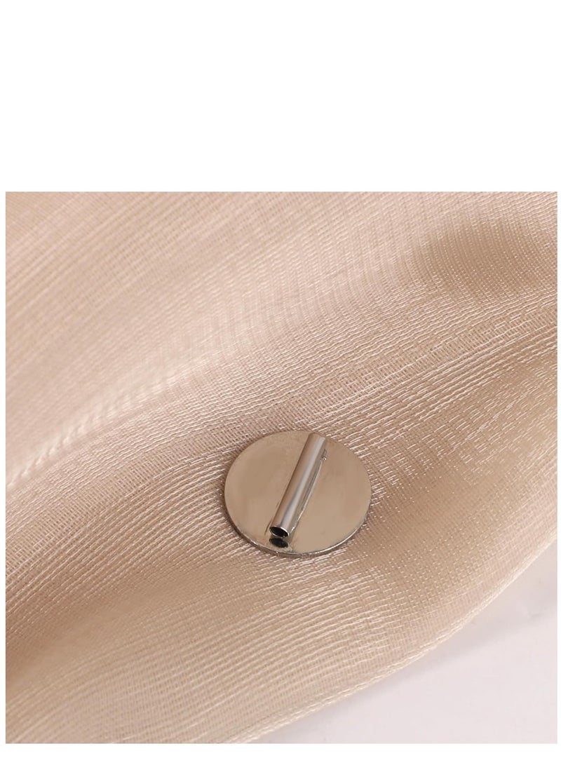 Excefore 5pcs Mini Pin Brooch Converter, Metal Magnetic Brooch Converter Almost Invisible Brooch Converter Harm Free Cloth Fits for Thin Fabric (Silver) - Image 4