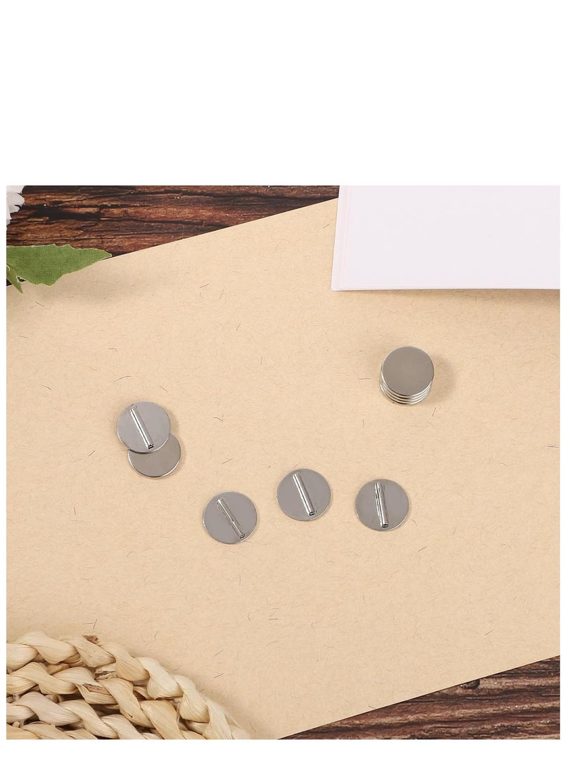 Excefore 5pcs Mini Pin Brooch Converter, Metal Magnetic Brooch Converter Almost Invisible Brooch Converter Harm Free Cloth Fits for Thin Fabric (Silver) - Image 3