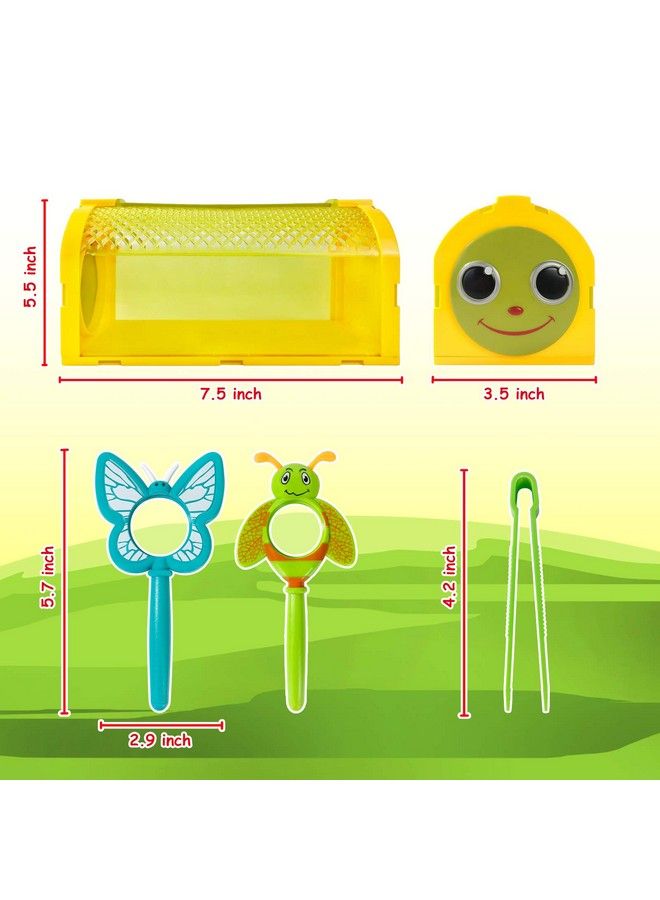 ESSENSON Bug Catcher Kit Outdoor Toy Gift For 3 4 5 6 7 8+ Year Old Boys Girls Kids 2 Pcs Critter Cage Butterfly Outdoor Explorer Kit With Whistles For Backyard Exploration - Image 4