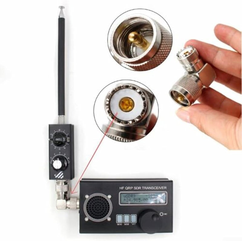 Mini ANT 20W QRP HF Antenna 5 55MHz Adjustable Tuner Metal Telescopic For Ham Radio - Image 4