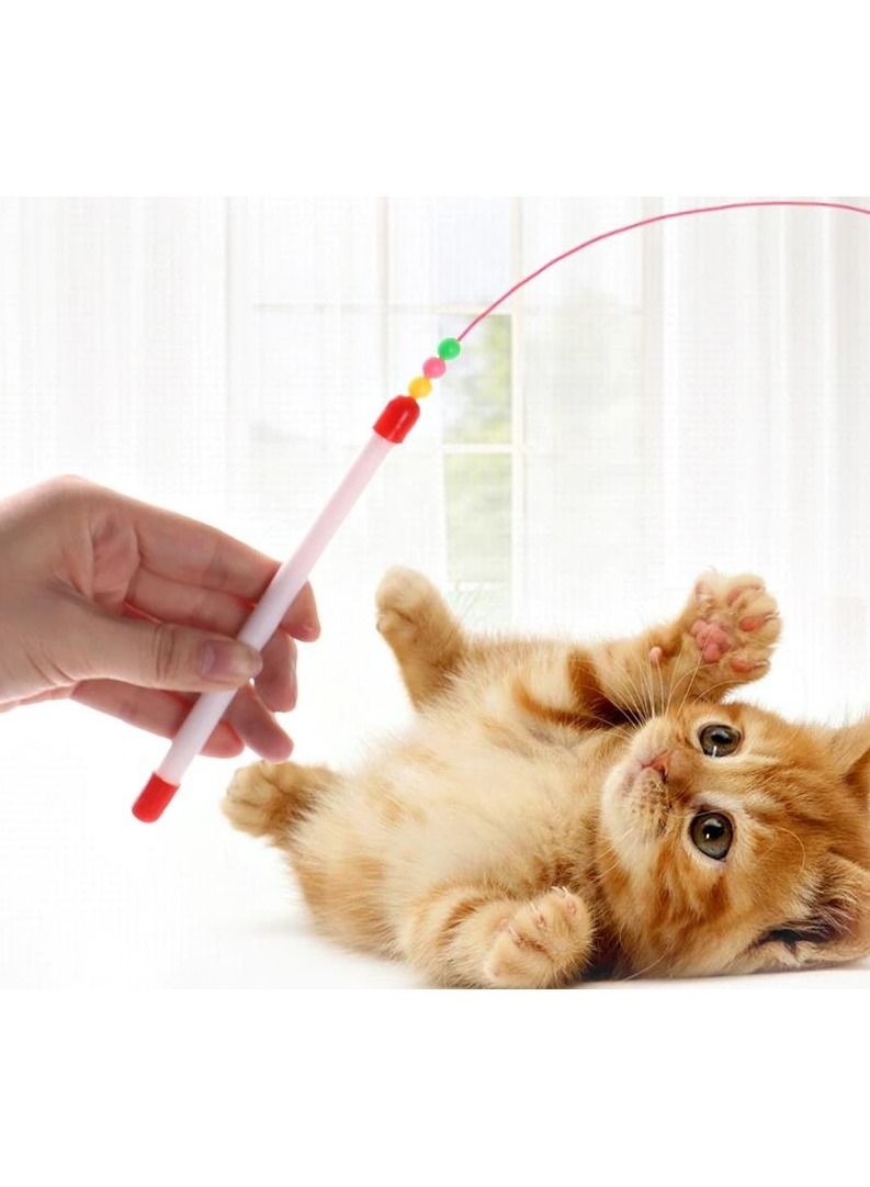 لعبة قطة على شكل سمكة 110 سم عصا تفاعل صفراء - Image 4