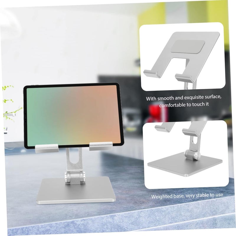 jojofuny Adjustable Folding Aluminum Tablet Stand Portable Laptop Holder Height Adjustment Suitable for Home Office Use - Image 2